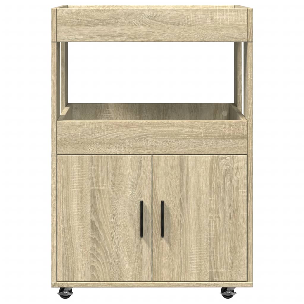 Drankkar 60x39,5x89 cm bewerkt hout sonoma eikenkleurig