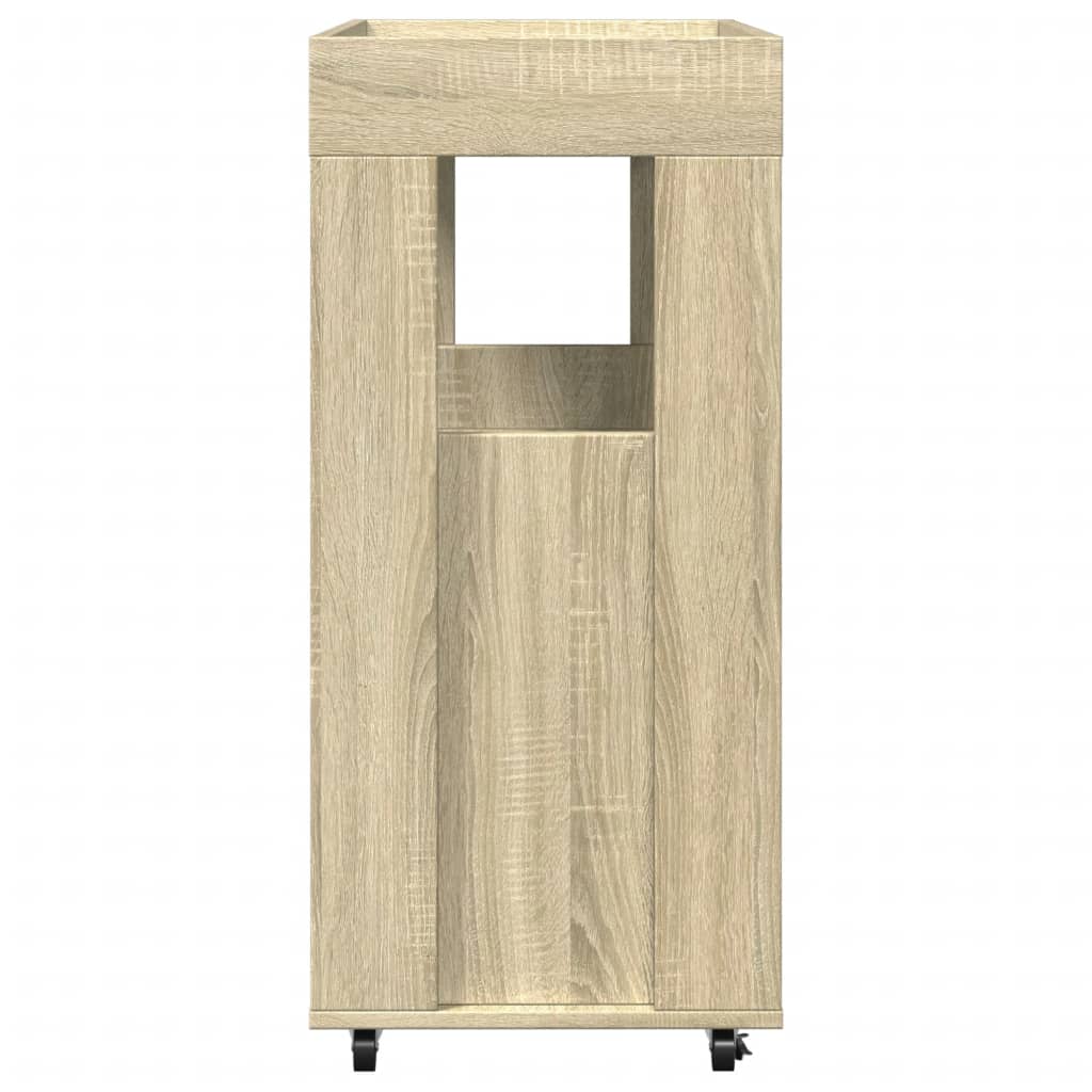 Drankkar 60x39,5x89 cm bewerkt hout sonoma eikenkleurig