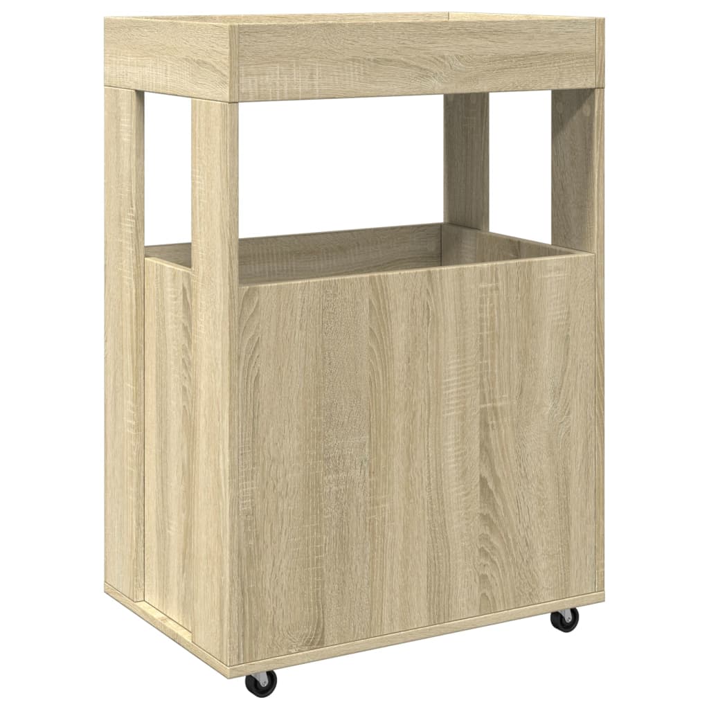 Drankkar 60x39,5x89 cm bewerkt hout sonoma eikenkleurig