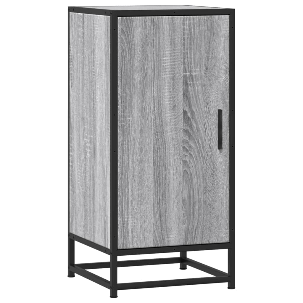 Dressoir 35,5x35x76 cm bewerkt hout en metaal grijs sonoma