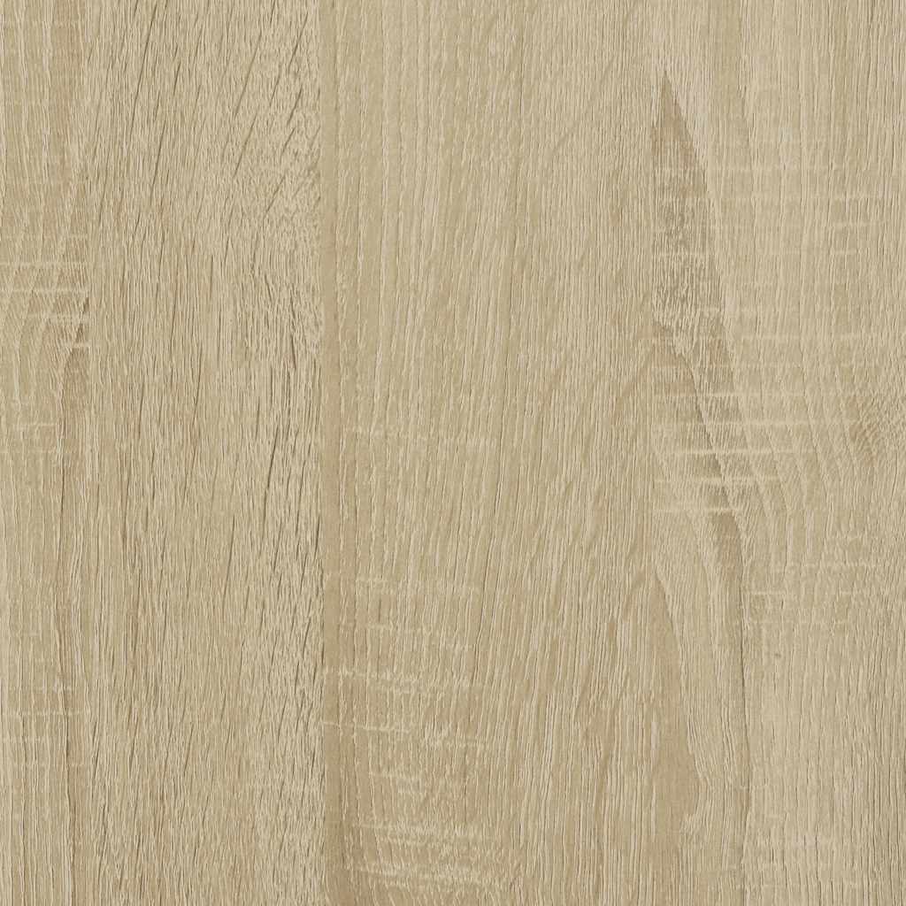 Dressoir 68x35x76 cm bewerkt hout en metaal sonoma eikenkleur