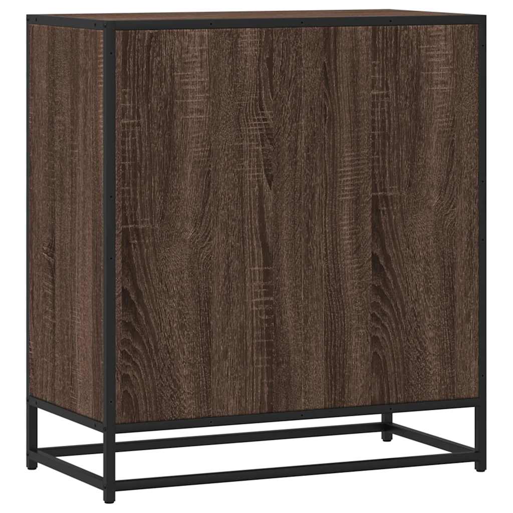 Dressoir 68x35x76 cm bewerkt hout bruin eikenkleur