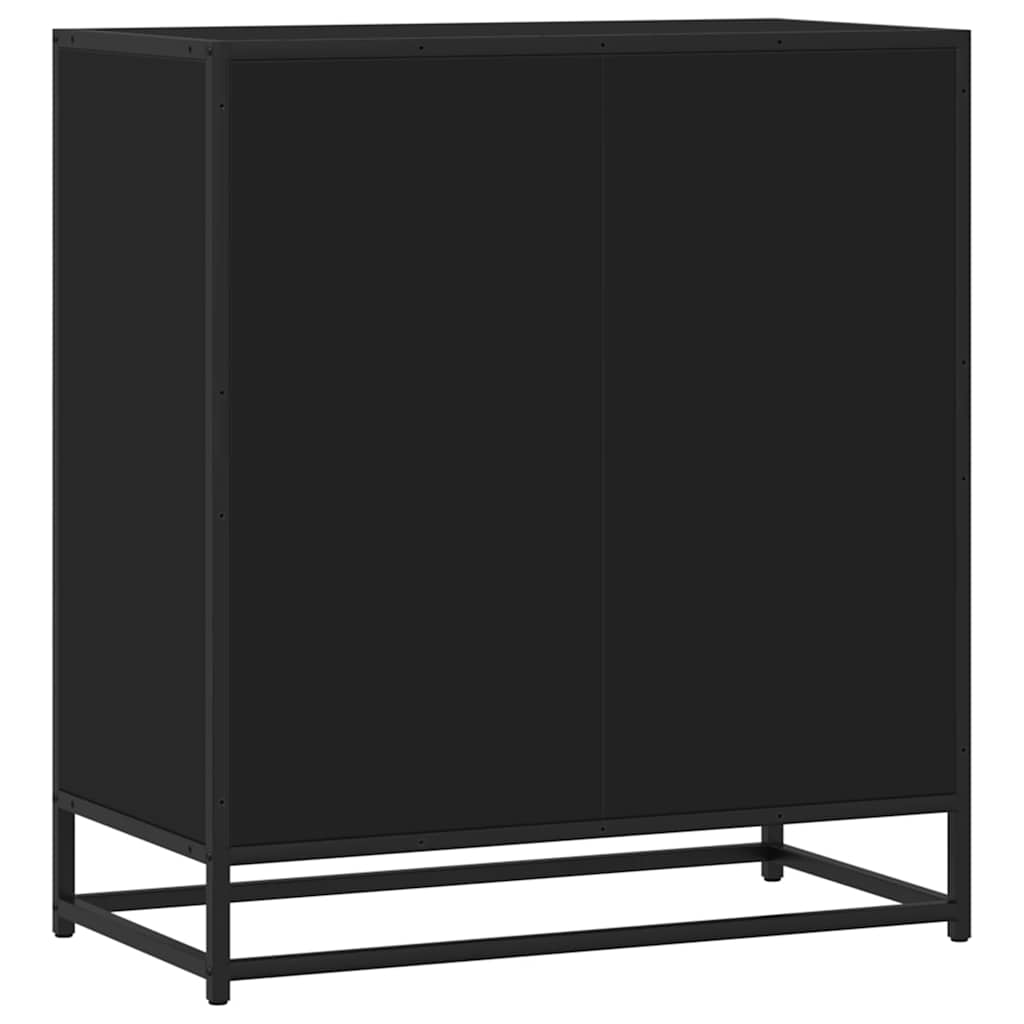Dressoir 68x35x76 cm bewerkt hout zwart