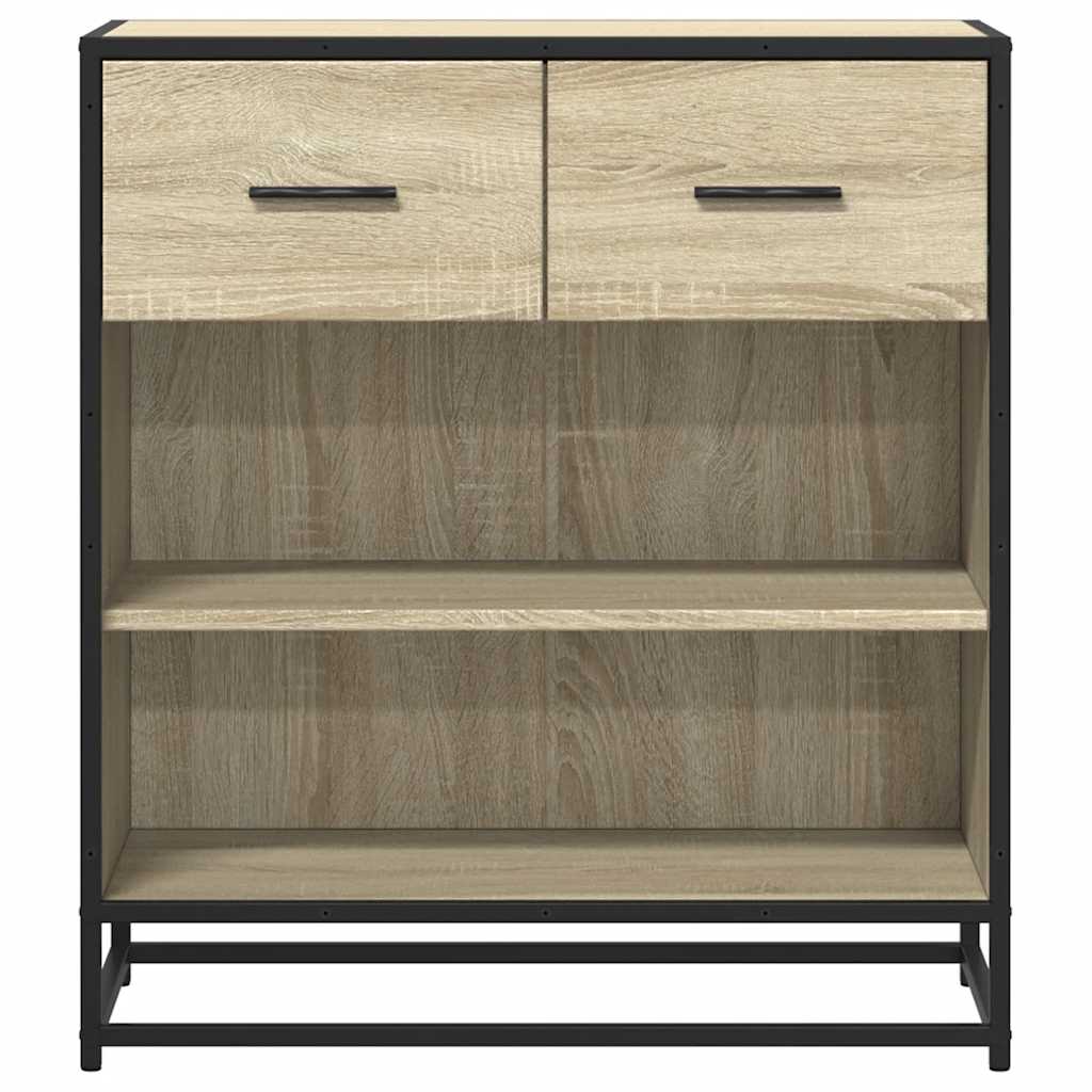 Dressoir 68x35x76 cm bewerkt hout sonoma eikenkleurig