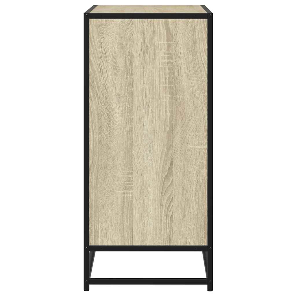 Dressoir 68x35x76 cm bewerkt hout sonoma eikenkleurig