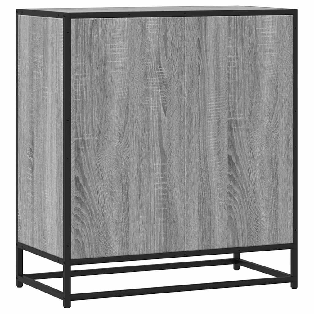 Dressoir 68x35x76 cm bewerkt hout grijs sonoma eikenkleurig