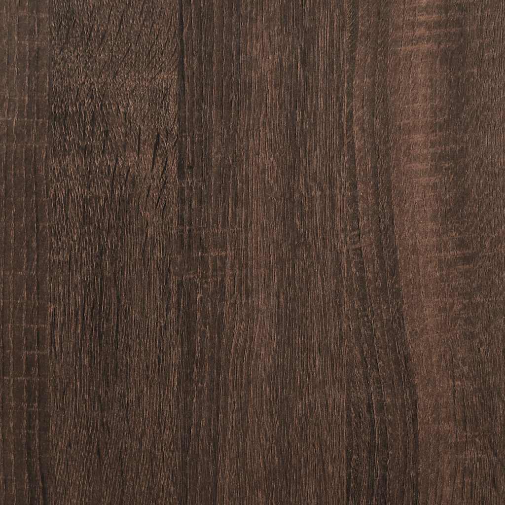 Dressoir 68x35x76 cm bewerkt hout bruin eikenkleur