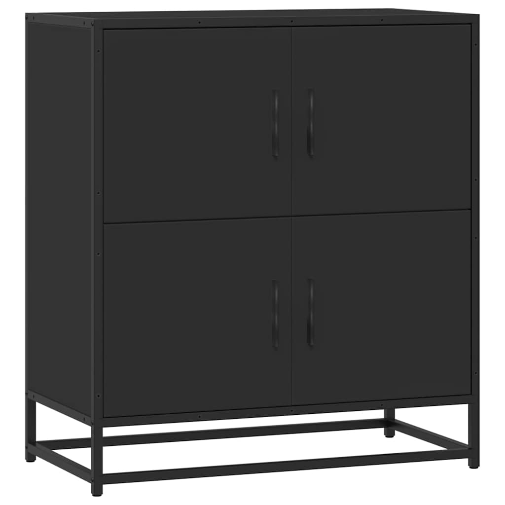 Dressoir 68x35x76 cm bewerkt hout zwart