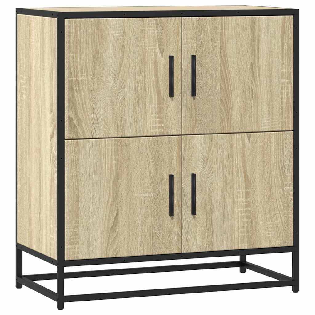 Dressoir 68x35x76 cm bewerkt hout sonoma eikenkleurig