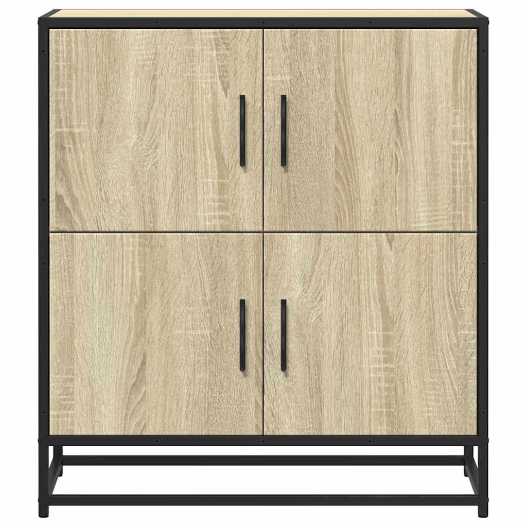 Dressoir 68x35x76 cm bewerkt hout sonoma eikenkleurig
