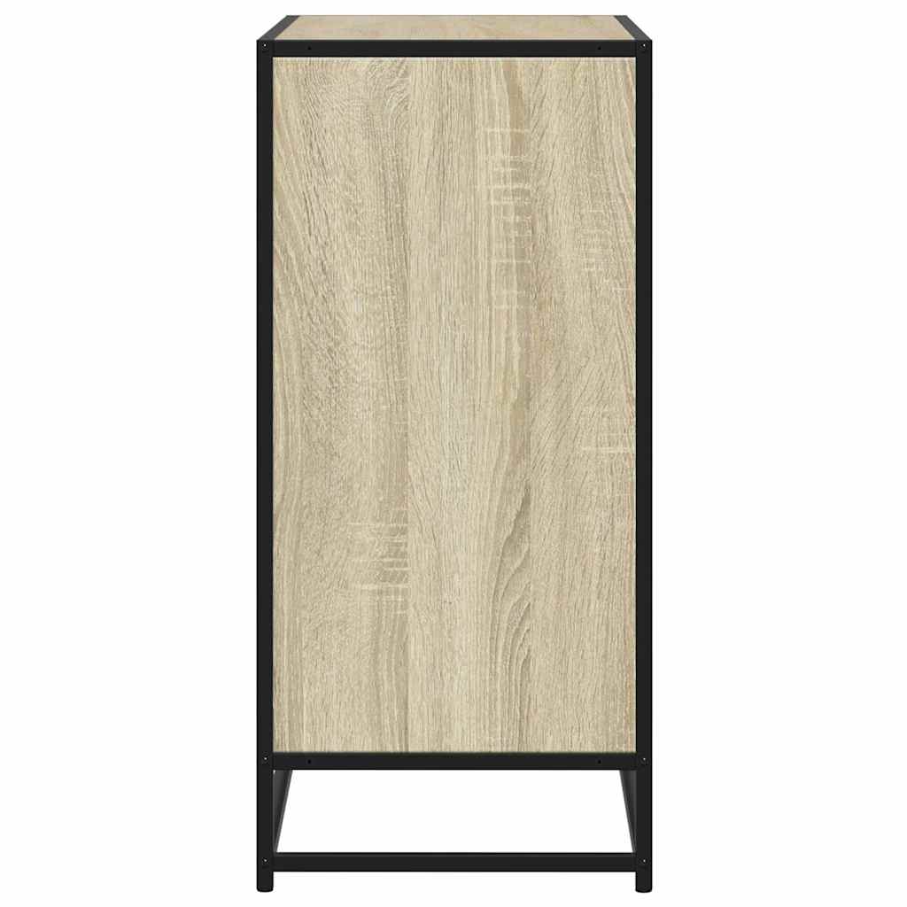Dressoir 68x35x76 cm bewerkt hout sonoma eikenkleurig