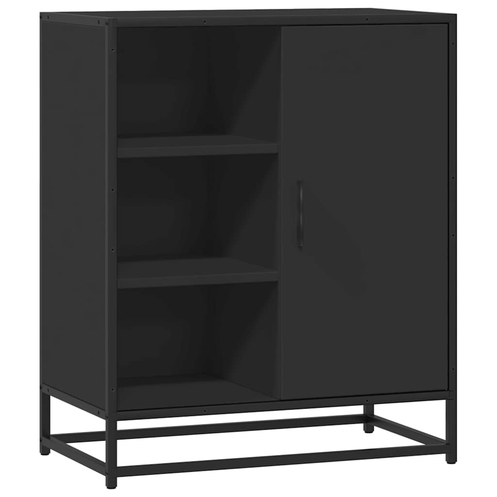 Dressoir 62x35x76 cm bewerkt hout zwart