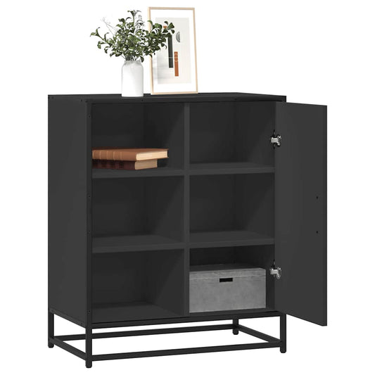 Dressoir 62x35x76 cm bewerkt hout zwart