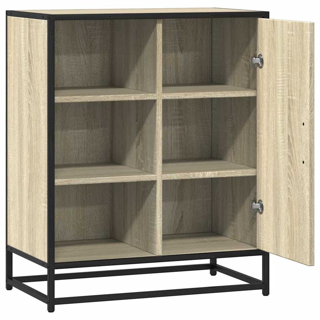 Dressoir 62x35x76 cm bewerkt hout sonoma eikenkleurig