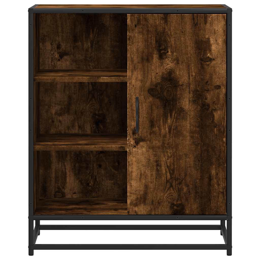 Dressoir 62x35x76 cm bewerkt hout gerookt eikenkleurig