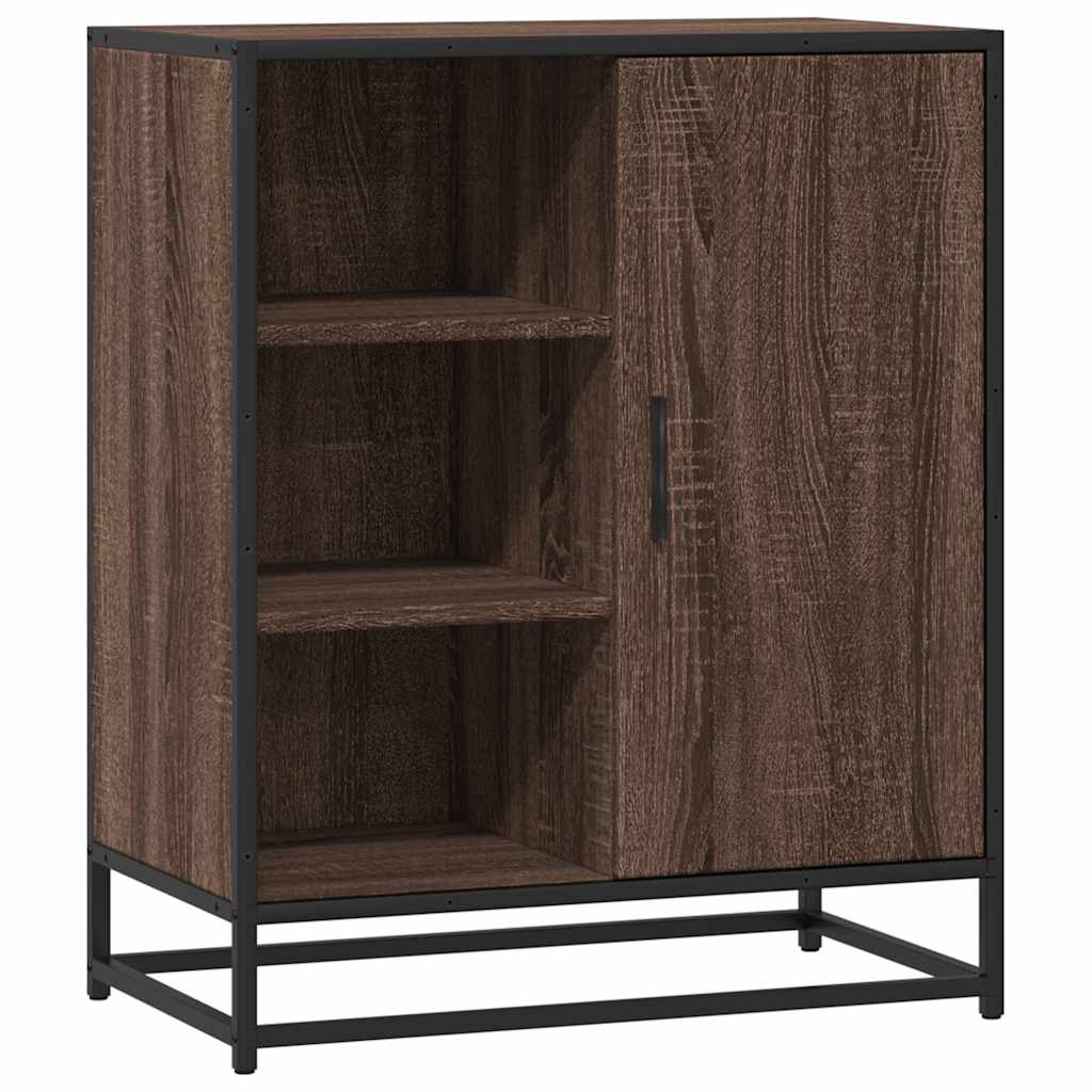 Dressoir 62x35x76 cm bewerkt hout bruin eikenkleur