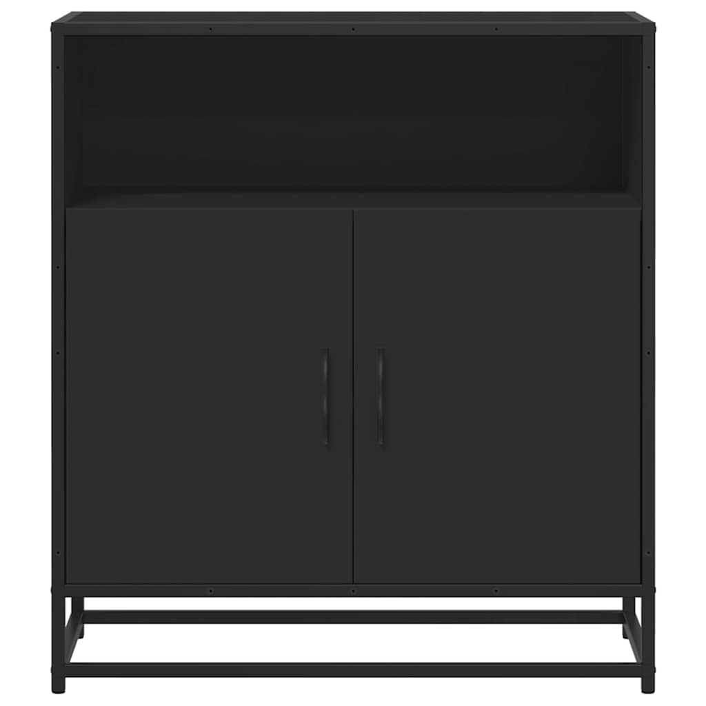 Dressoir 68x35x76 cm bewerkt hout zwart