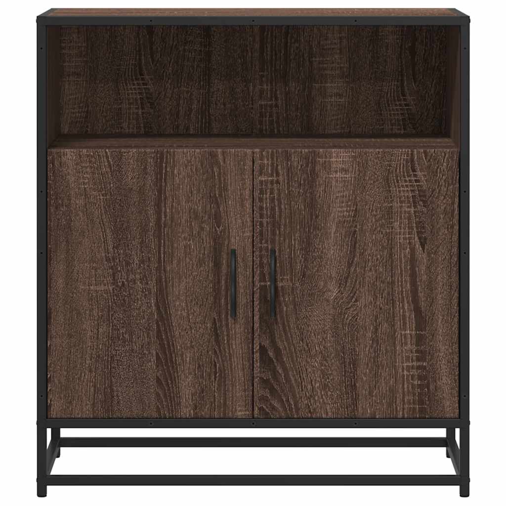 Dressoir 68x35x76 cm bewerkt hout bruin eikenkleur