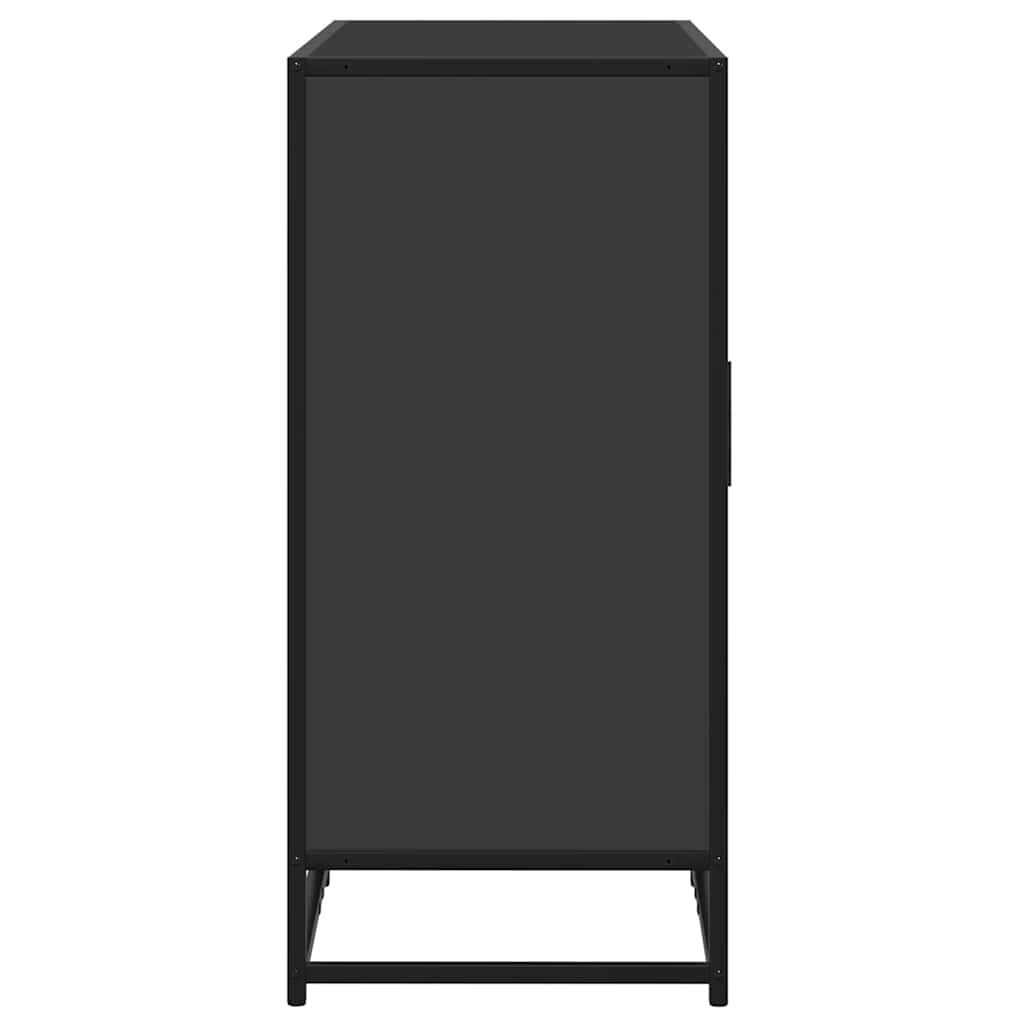 Dressoir 94x35x76 cm bewerkt hout zwart