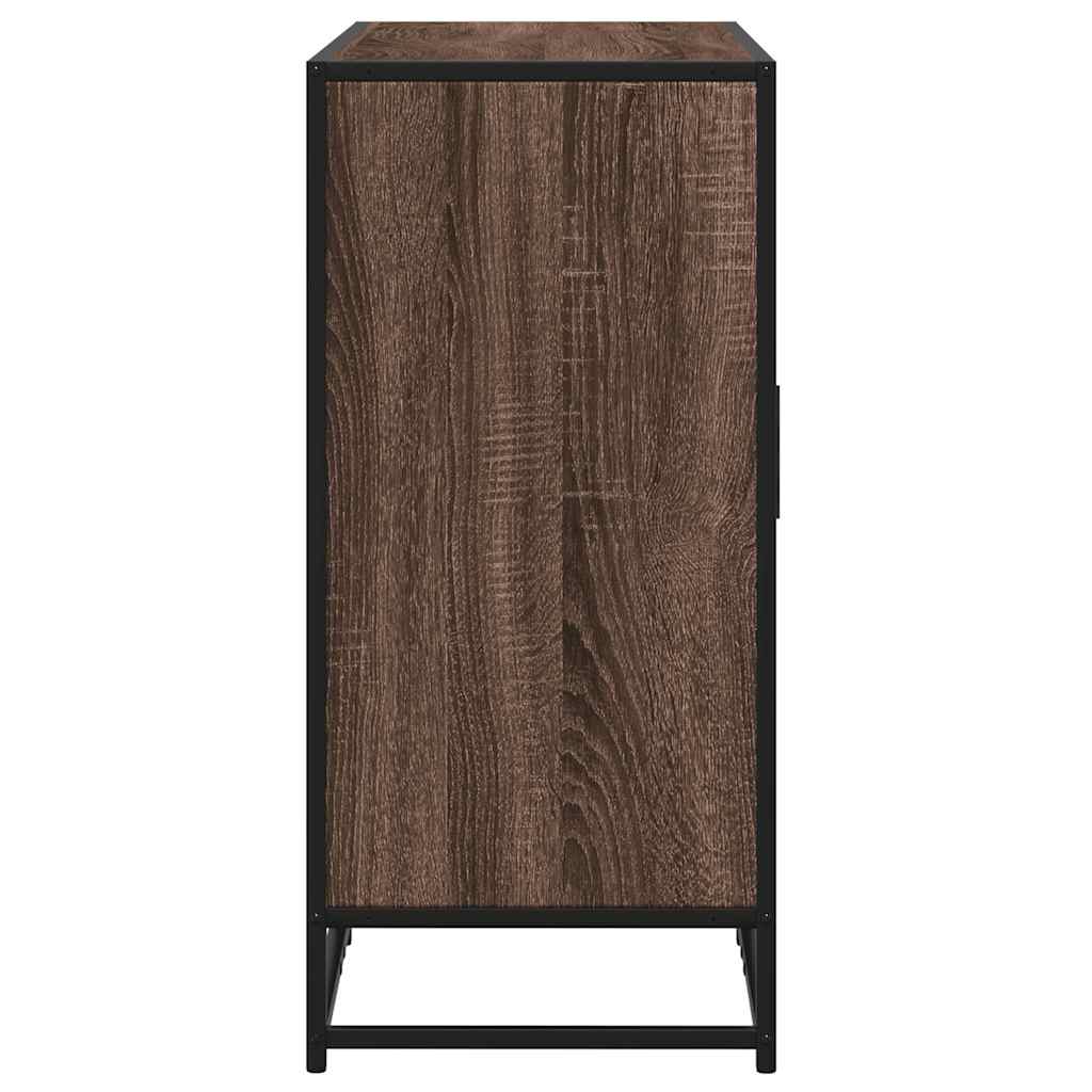 Dressoir 94x35x76 cm bewerkt hout bruin eikenkleur