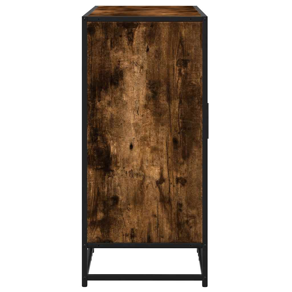 Dressoir 92x35x76 cm bewerkt hout gerookt eikenkleurig