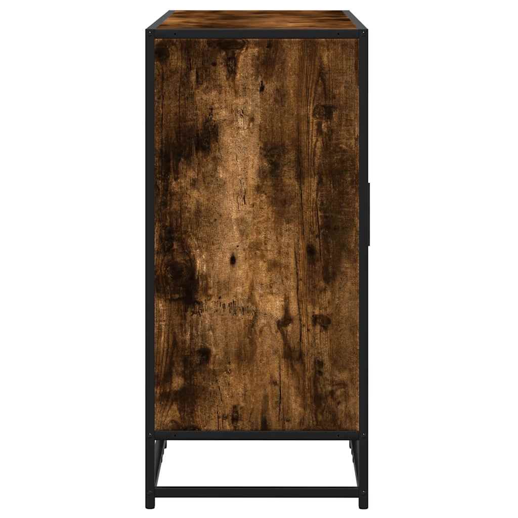 Dressoir 92x35x76 cm bewerkt hout gerookt eikenkleurig