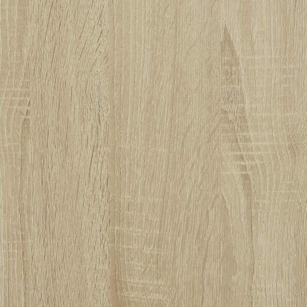 Hoge kast 35,5x35x139 cm bewerkt hout en metaal sonoma eiken