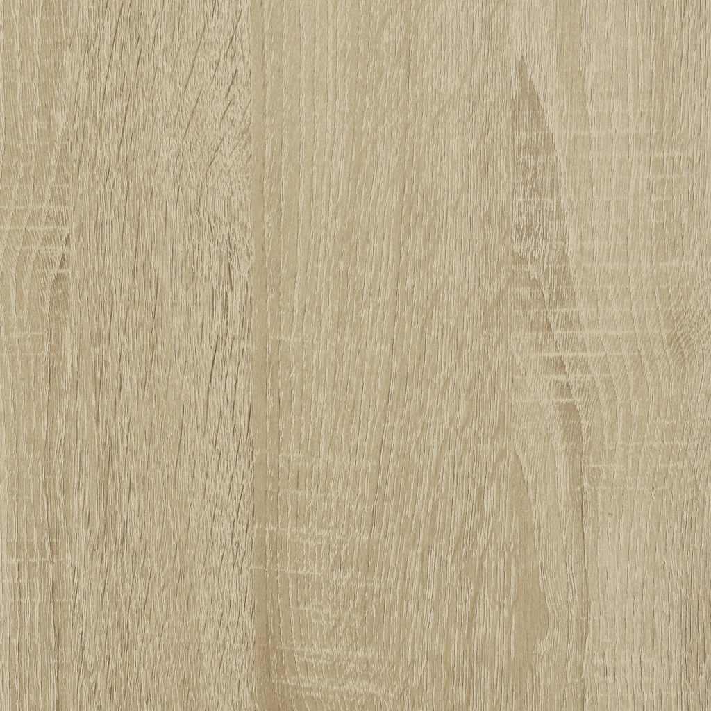 Hoge kast 68x35x106,5 cm bewerkt hout en metaal sonoma eiken