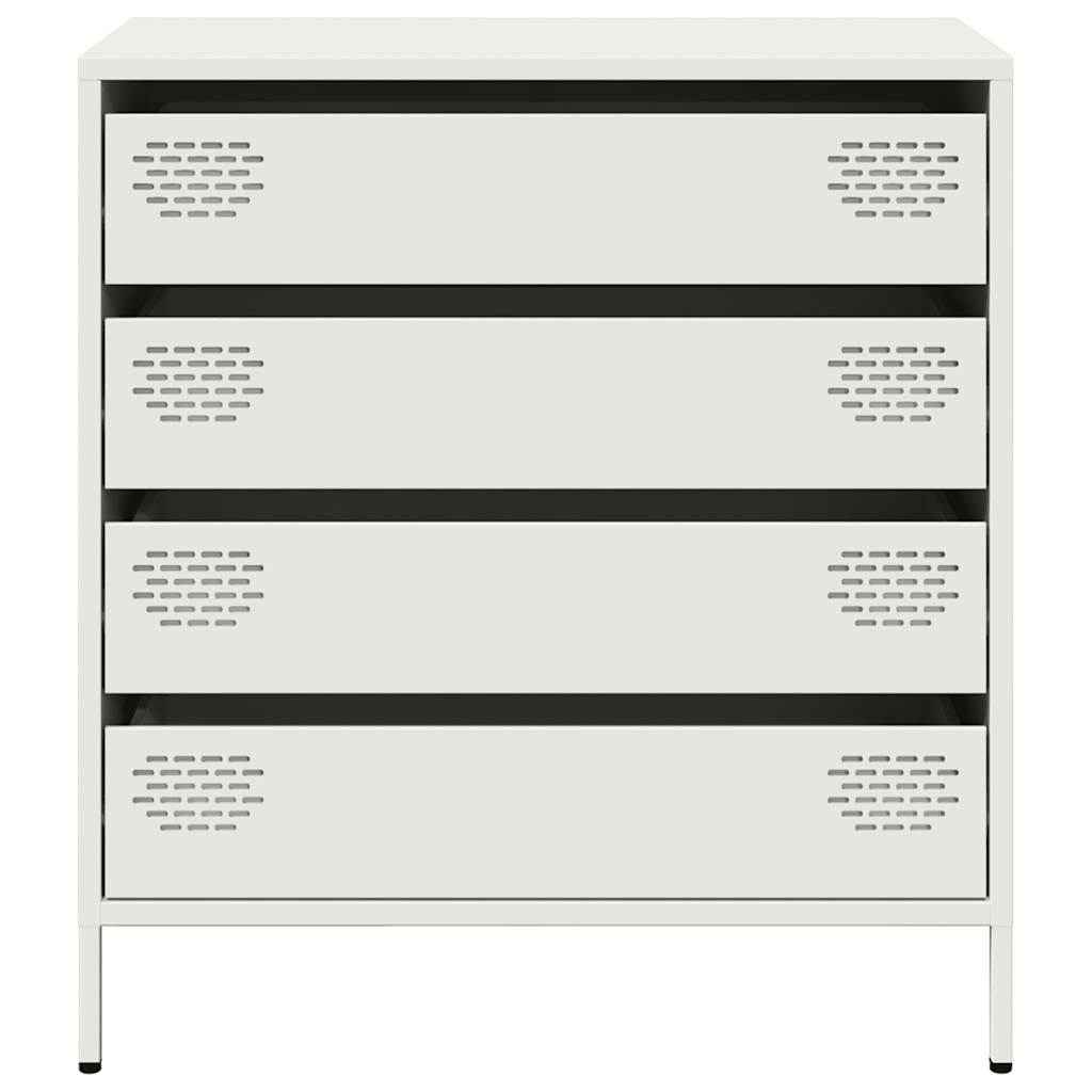 Dressoir 68x39x73,5 cm koudgewalst staal wit
