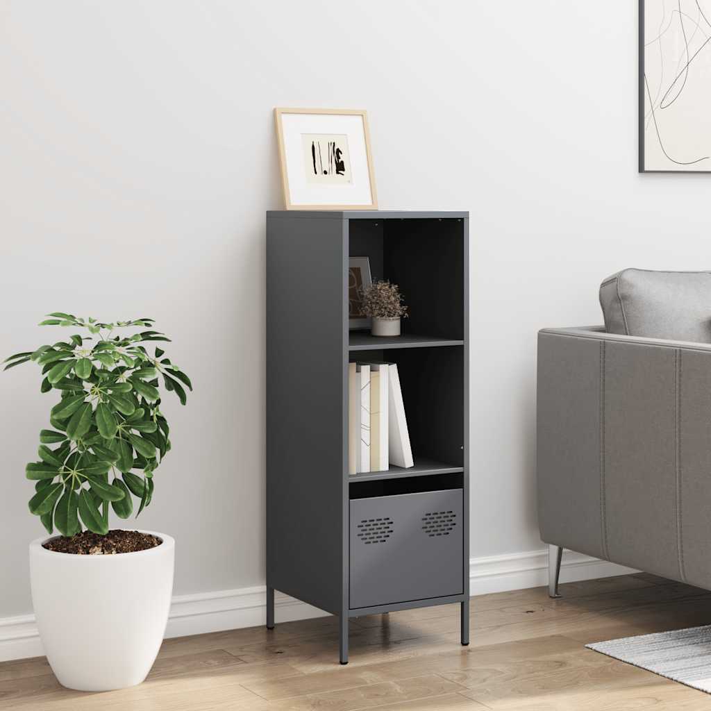 Hoge kast 35x39x103,5 cm staal antracietkleurig