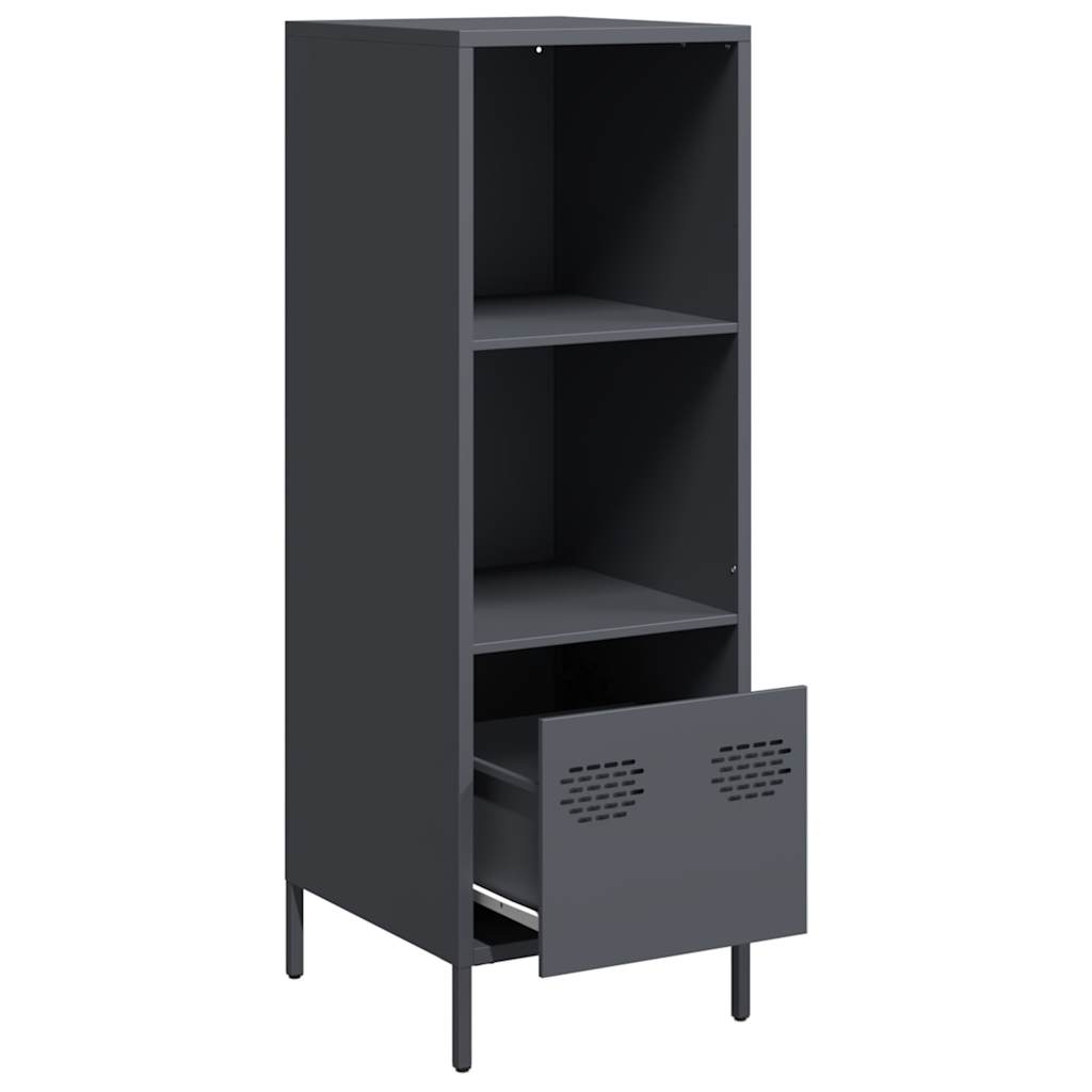 Hoge kast 35x39x103,5 cm staal antracietkleurig