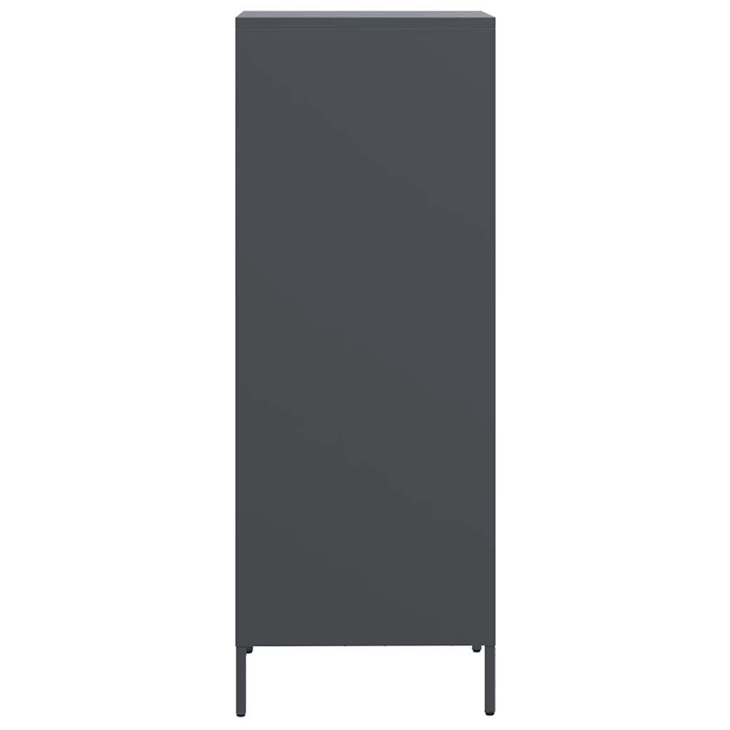 Hoge kast 35x39x103,5 cm staal antracietkleurig