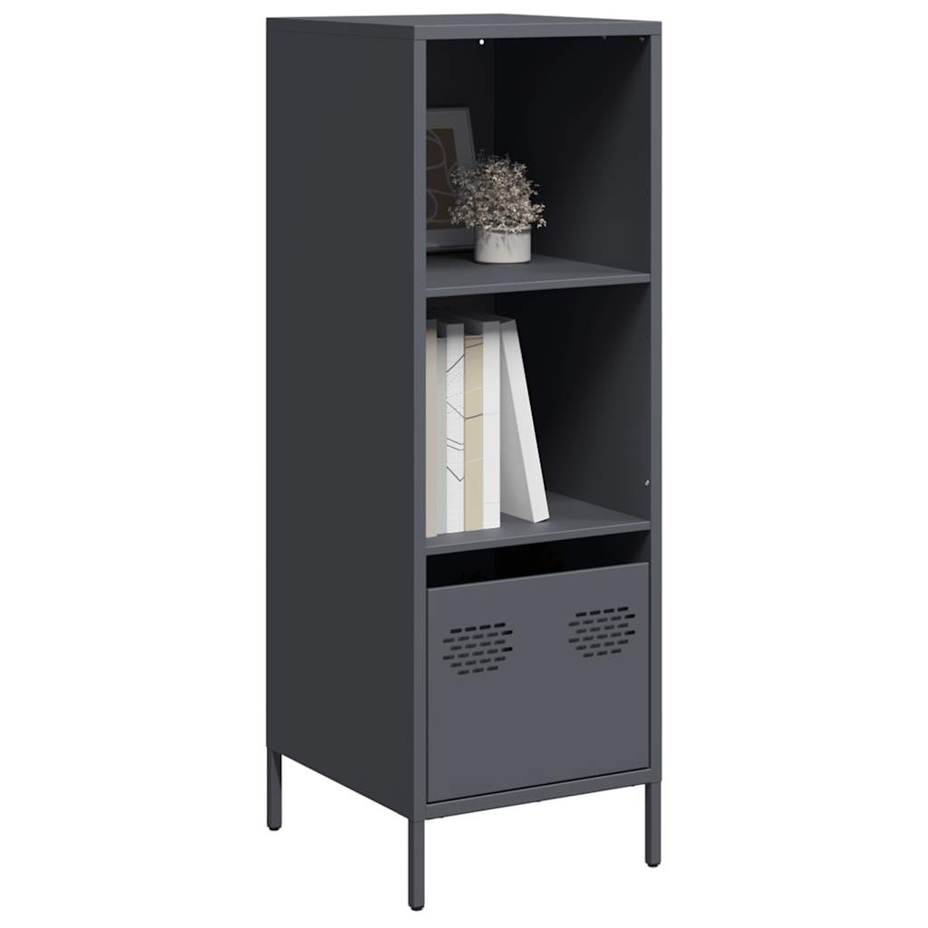 Hoge kast 35x39x103,5 cm staal antracietkleurig
