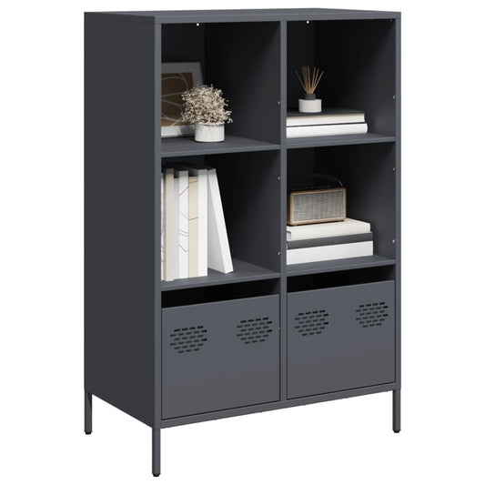 Hoge kast 68x39x103,5 cm staal antracietkleurig
