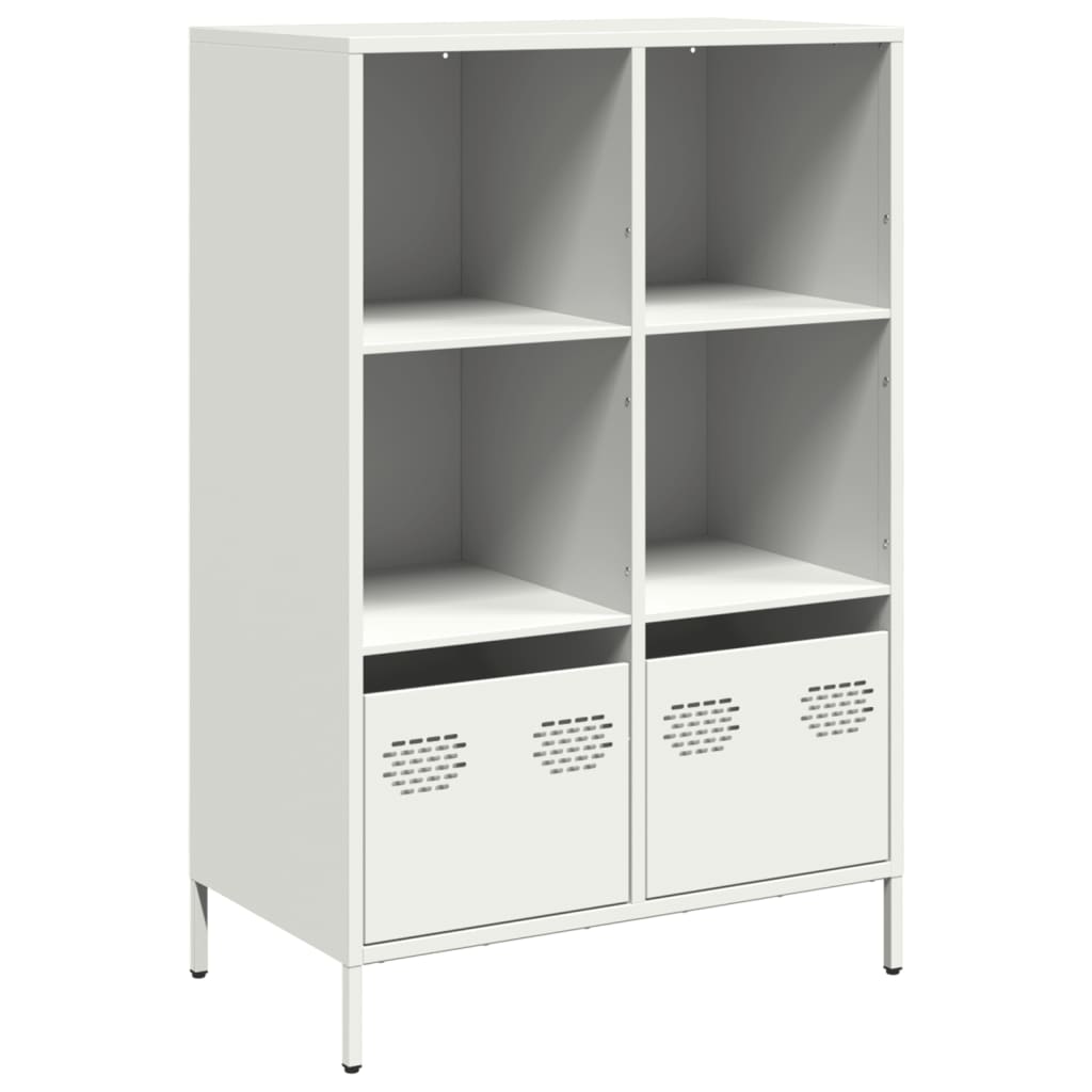 Hoge kast 68x39x103,5 cm staal wit