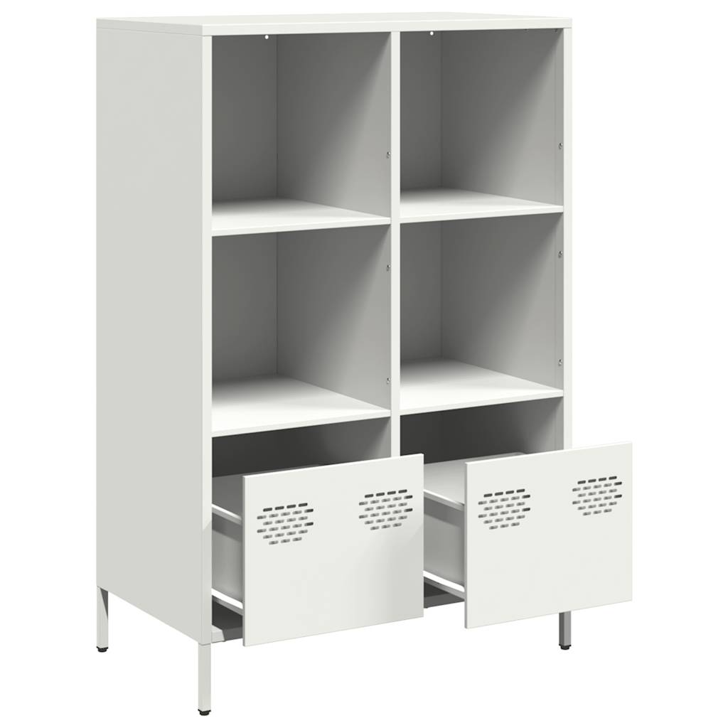 Hoge kast 68x39x103,5 cm staal wit