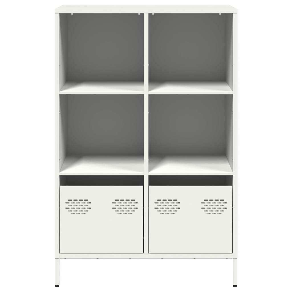 Hoge kast 68x39x103,5 cm staal wit