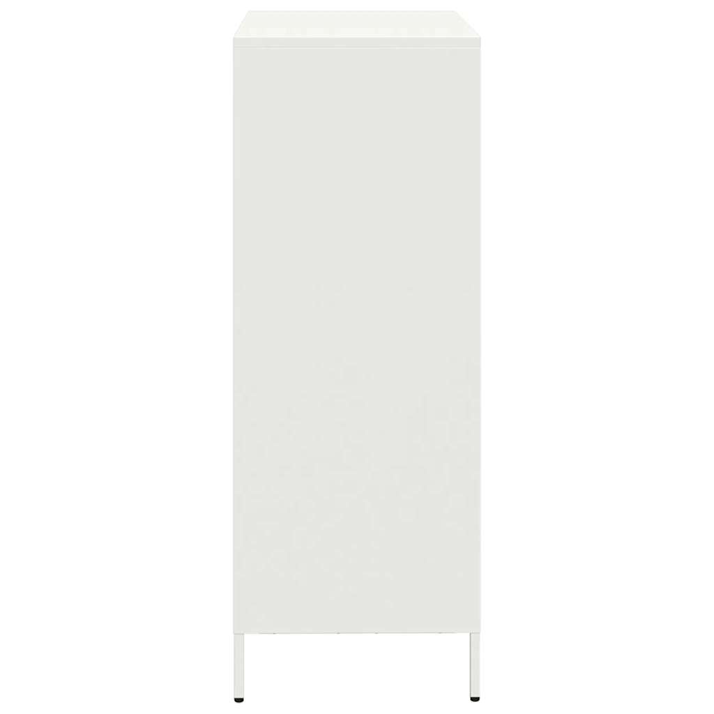 Hoge kast 68x39x103,5 cm staal wit