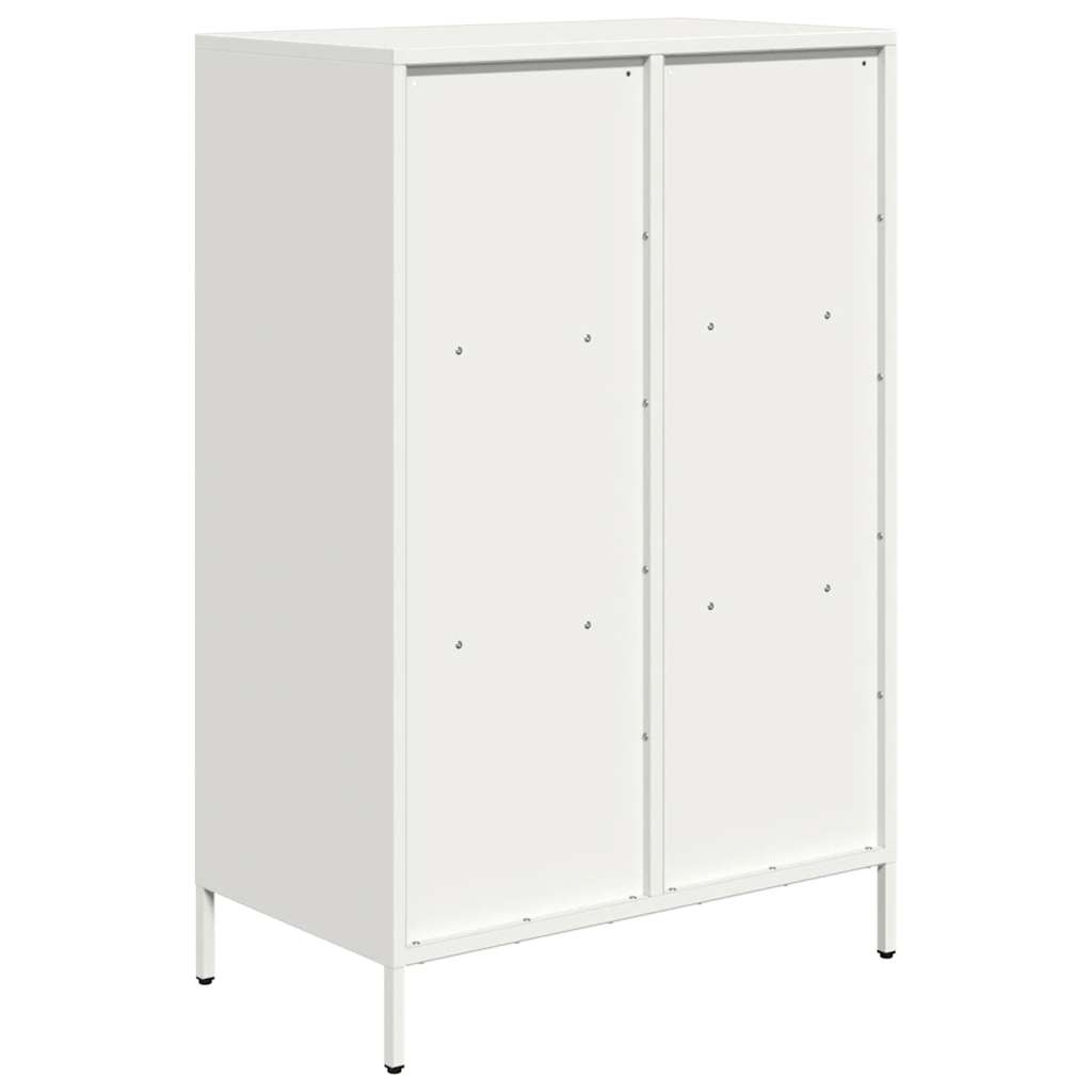 Hoge kast 68x39x103,5 cm staal wit