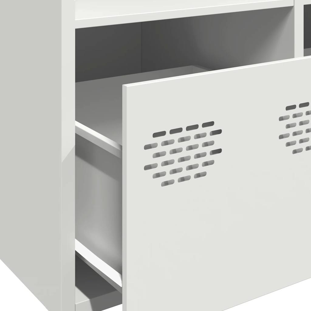 Hoge kast 68x39x103,5 cm staal wit
