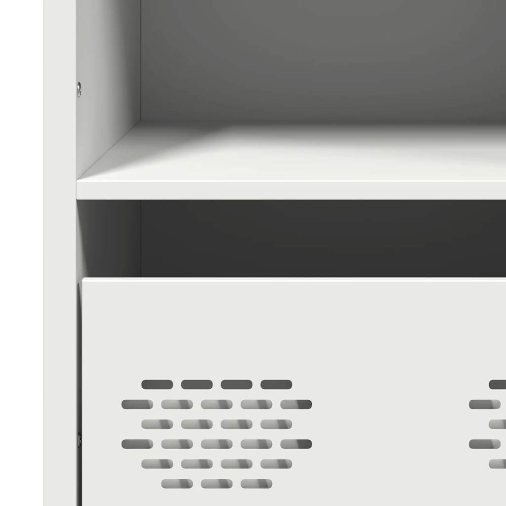 Hoge kast 68x39x103,5 cm staal wit