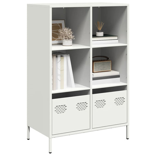 Hoge kast 68x39x103,5 cm staal wit