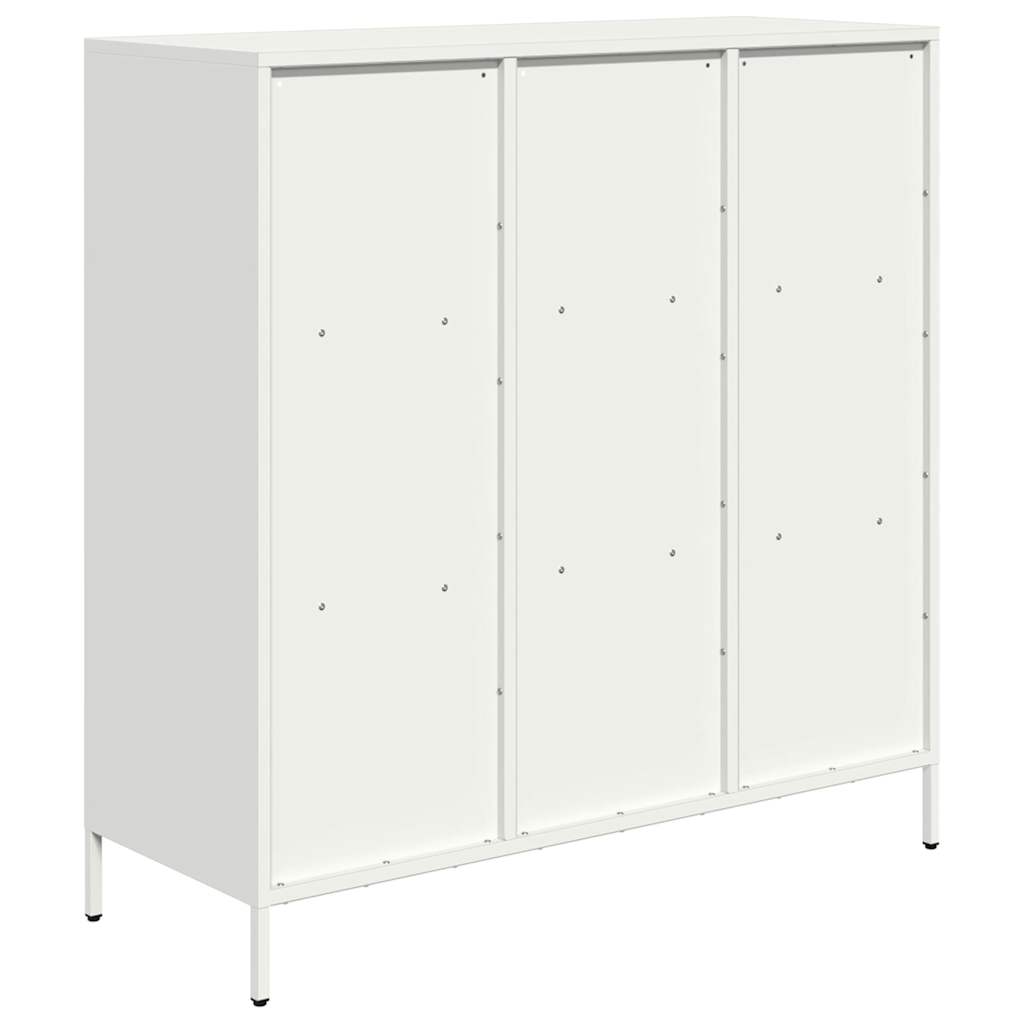 Hoge kast 101,5x39x103,5 cm staal wit