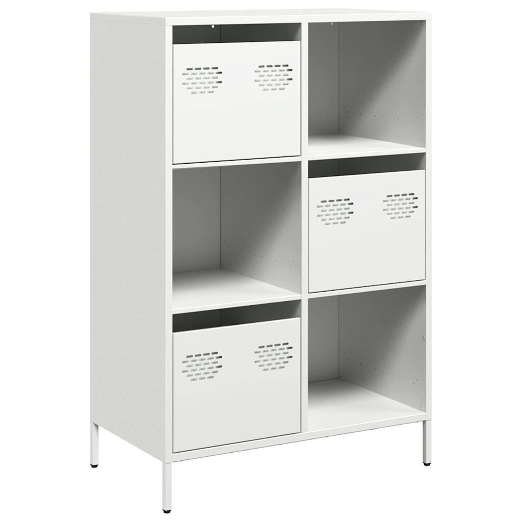 Hoge kast 68x39x103,5 cm staal wit