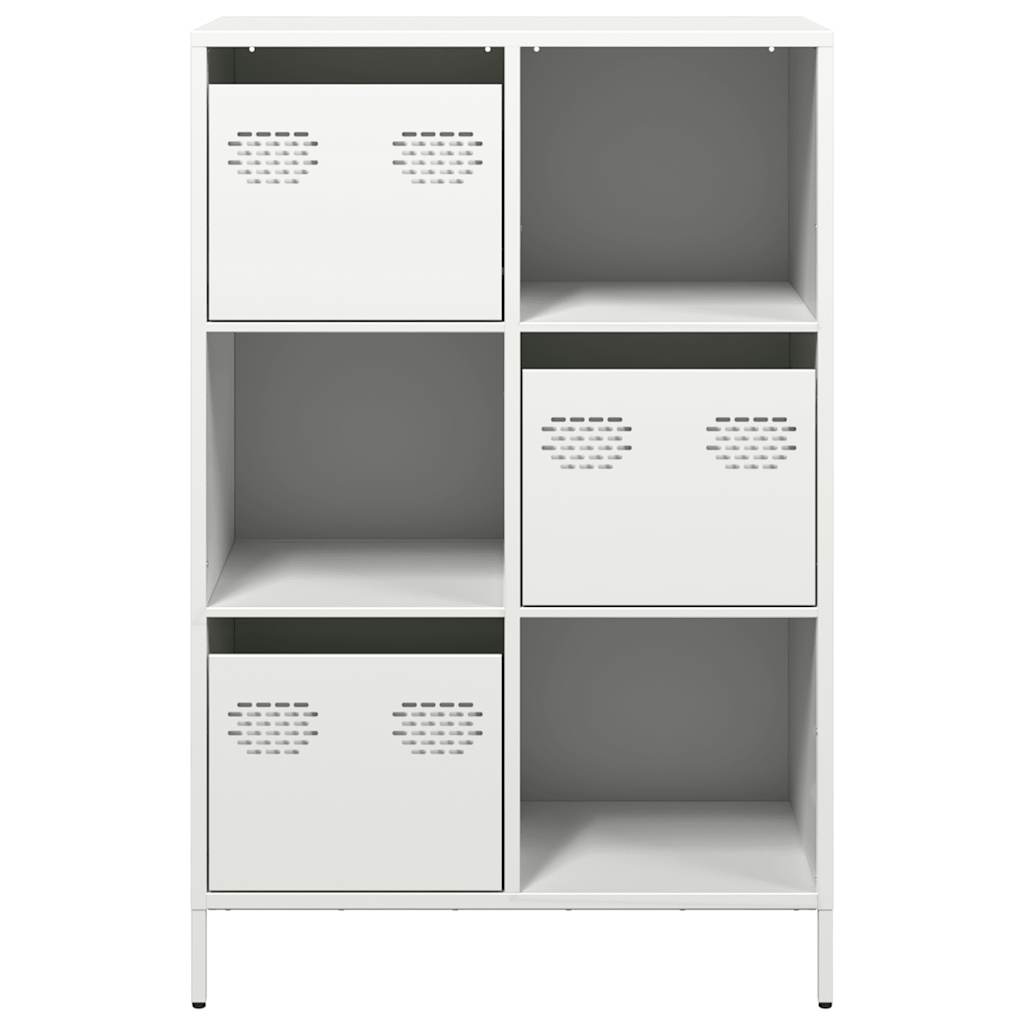 Hoge kast 68x39x103,5 cm staal wit