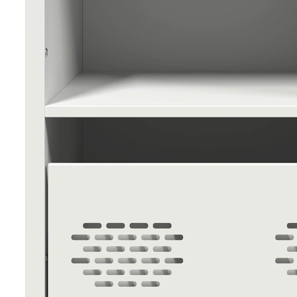 Hoge kast 68x39x103,5 cm staal wit