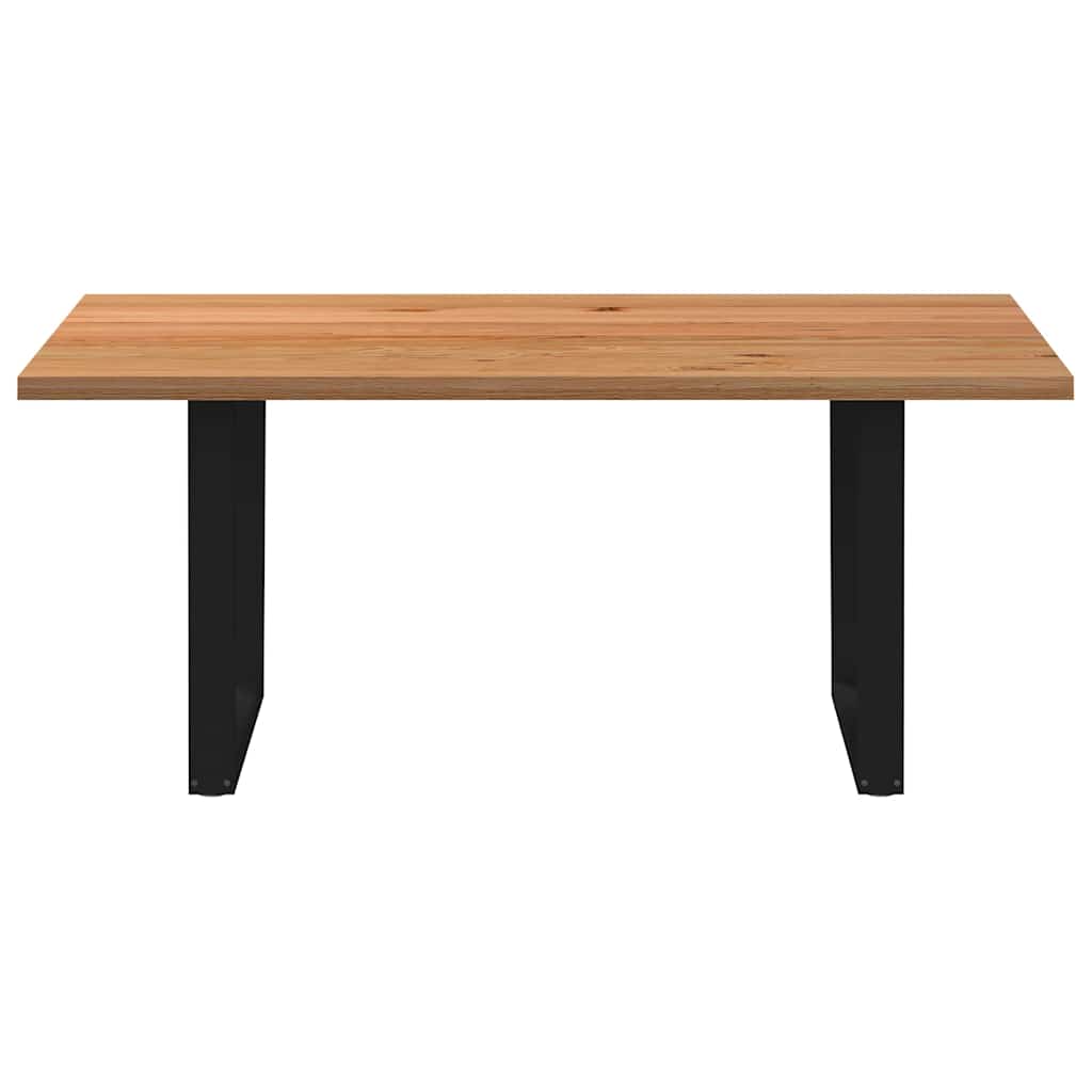 Eettafel rechthoekig 180x120x74 cm massief eikenhout