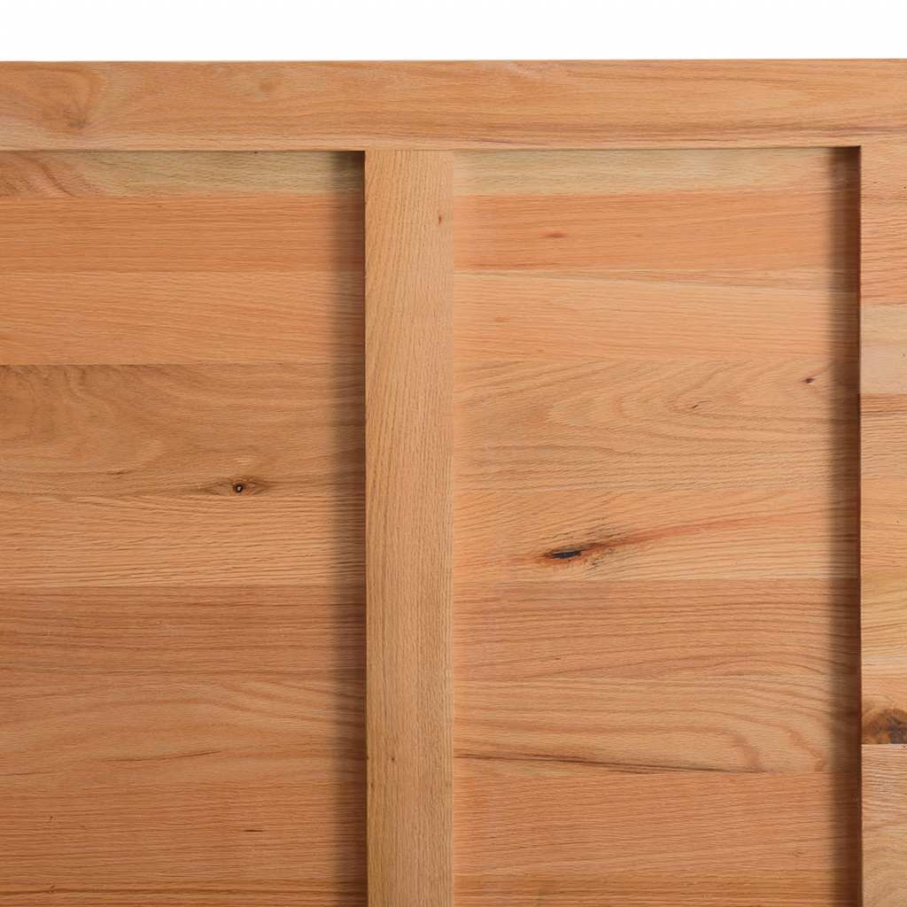 Eettafel met natuurlijke rand massief eikenhout rechthoekig
