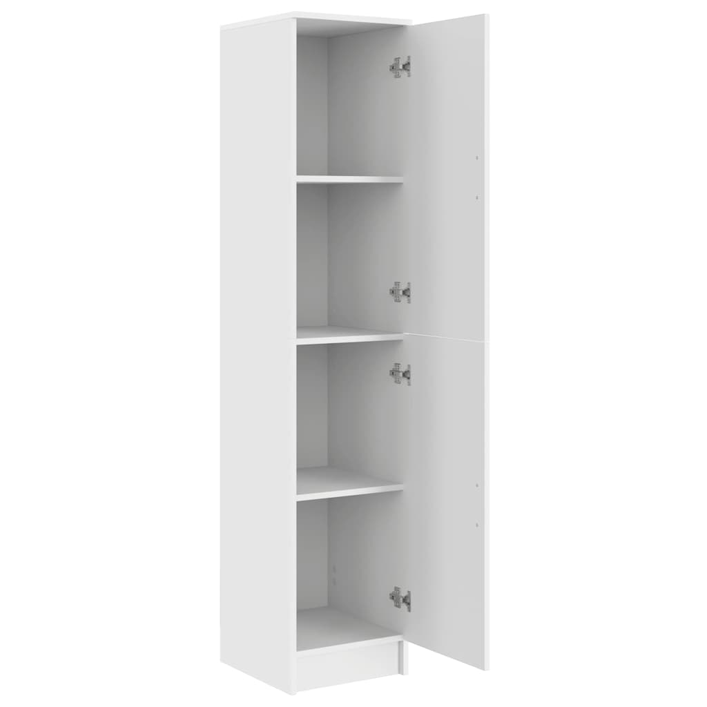 Hoge Kast Wit 35x39x168 cm Gemaakt van Geengineerd Hout