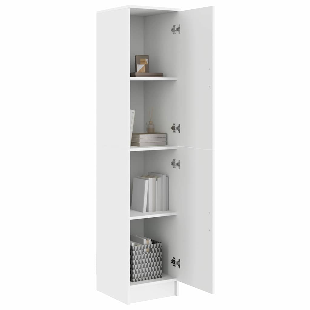 Hoge Kast Wit 35x39x168 cm Gemaakt van Geengineerd Hout